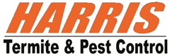 A logo of harris pest control